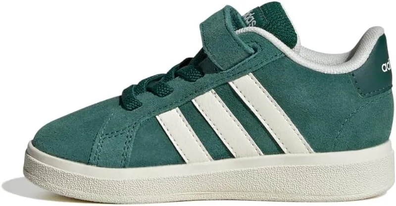 adidas Baby-Boy's Grand Court 2.0 Elastic Lace & Strap Sneaker