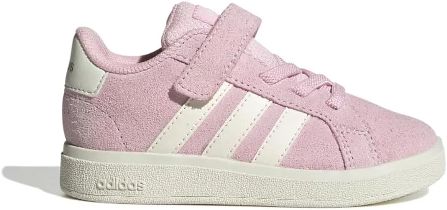 adidas Baby-Boy's Grand Court 2.0 Elastic Lace & Strap Sneaker