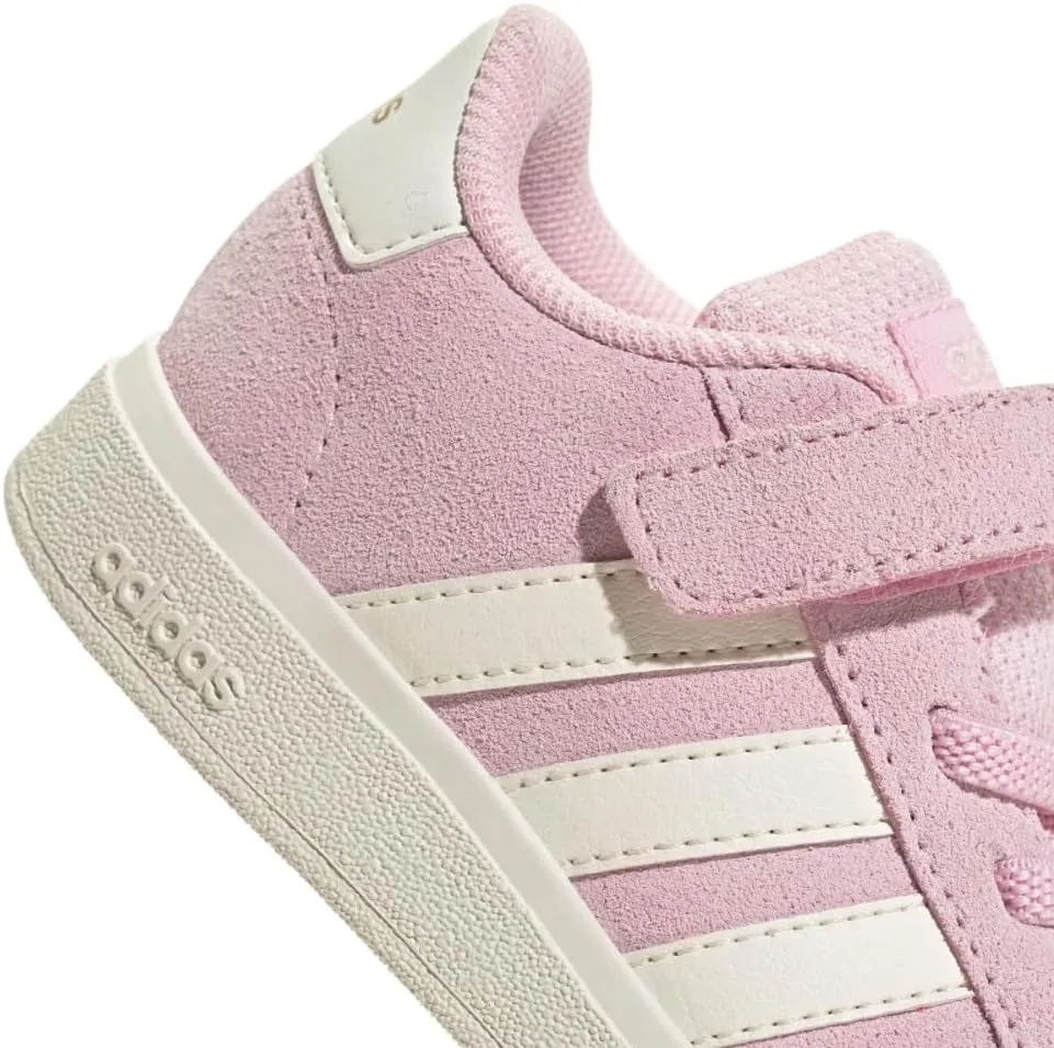 adidas Baby-Boy's Grand Court 2.0 Elastic Lace & Strap Sneaker
