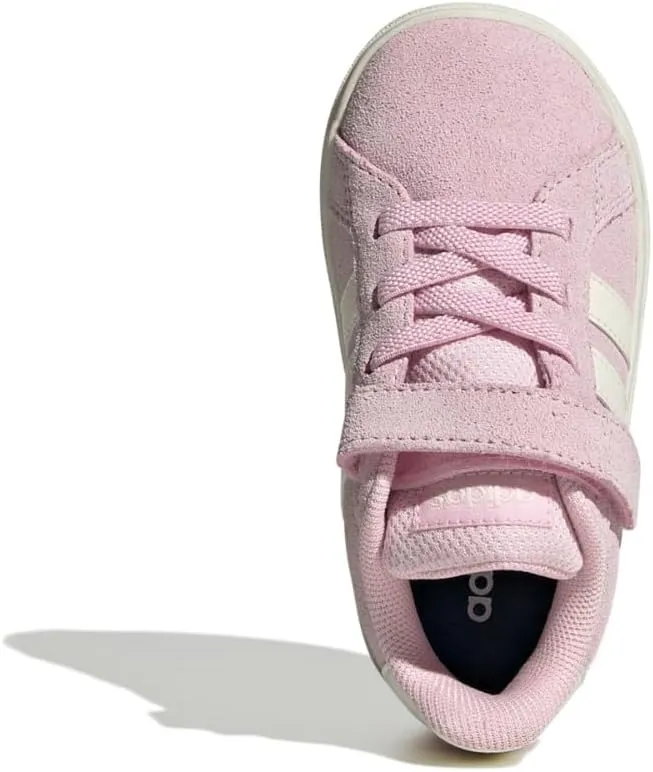 adidas Baby-Boy's Grand Court 2.0 Elastic Lace & Strap Sneaker