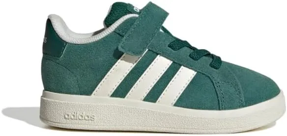 adidas Baby-Boy's Grand Court 2.0 Elastic Lace & Strap Sneaker
