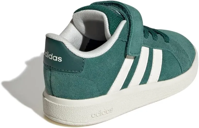 adidas Baby-Boy's Grand Court 2.0 Elastic Lace & Strap Sneaker