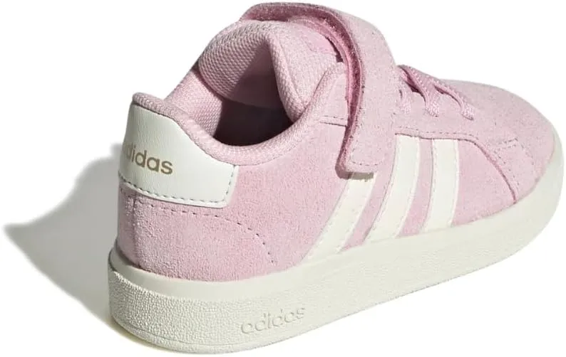 adidas Baby-Boy's Grand Court 2.0 Elastic Lace & Strap Sneaker