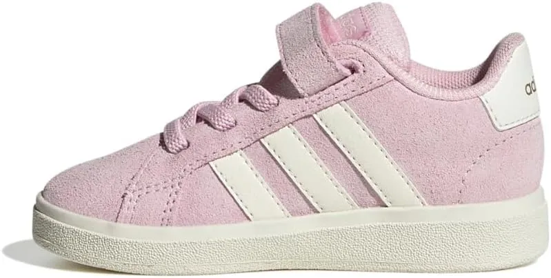 adidas Baby-Boy's Grand Court 2.0 Elastic Lace & Strap Sneaker