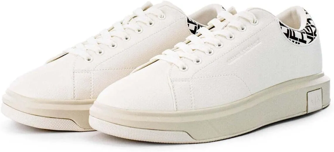 A｜X ARMANI EXCHANGE Men's Thick Sole Leather Sneakers