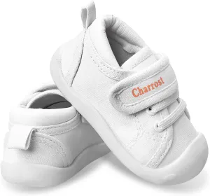 Baby Walking Shoes Toddler Girl Boy Soft Sole Breathable Cotton Canvas Shoes Infant Lightweight Non-Slip Safer Slip-on First Walkers Shoes Casual Tennis Wide Sneakers Rubber Soles Running Outdoor
