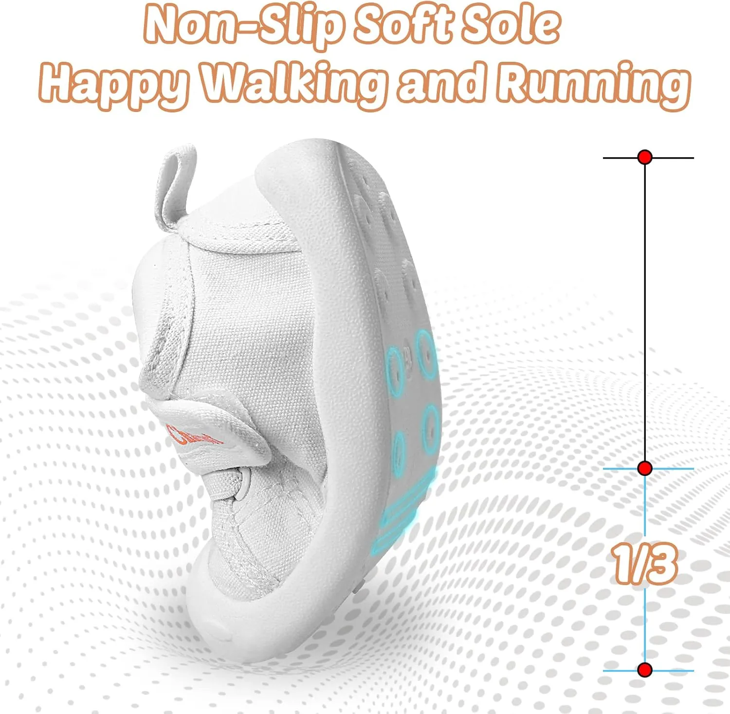 Baby Walking Shoes Toddler Girl Boy Soft Sole Breathable Cotton Canvas Shoes Infant Lightweight Non-Slip Safer Slip-on First Walkers Shoes Casual Tennis Wide Sneakers Rubber Soles Running Outdoor