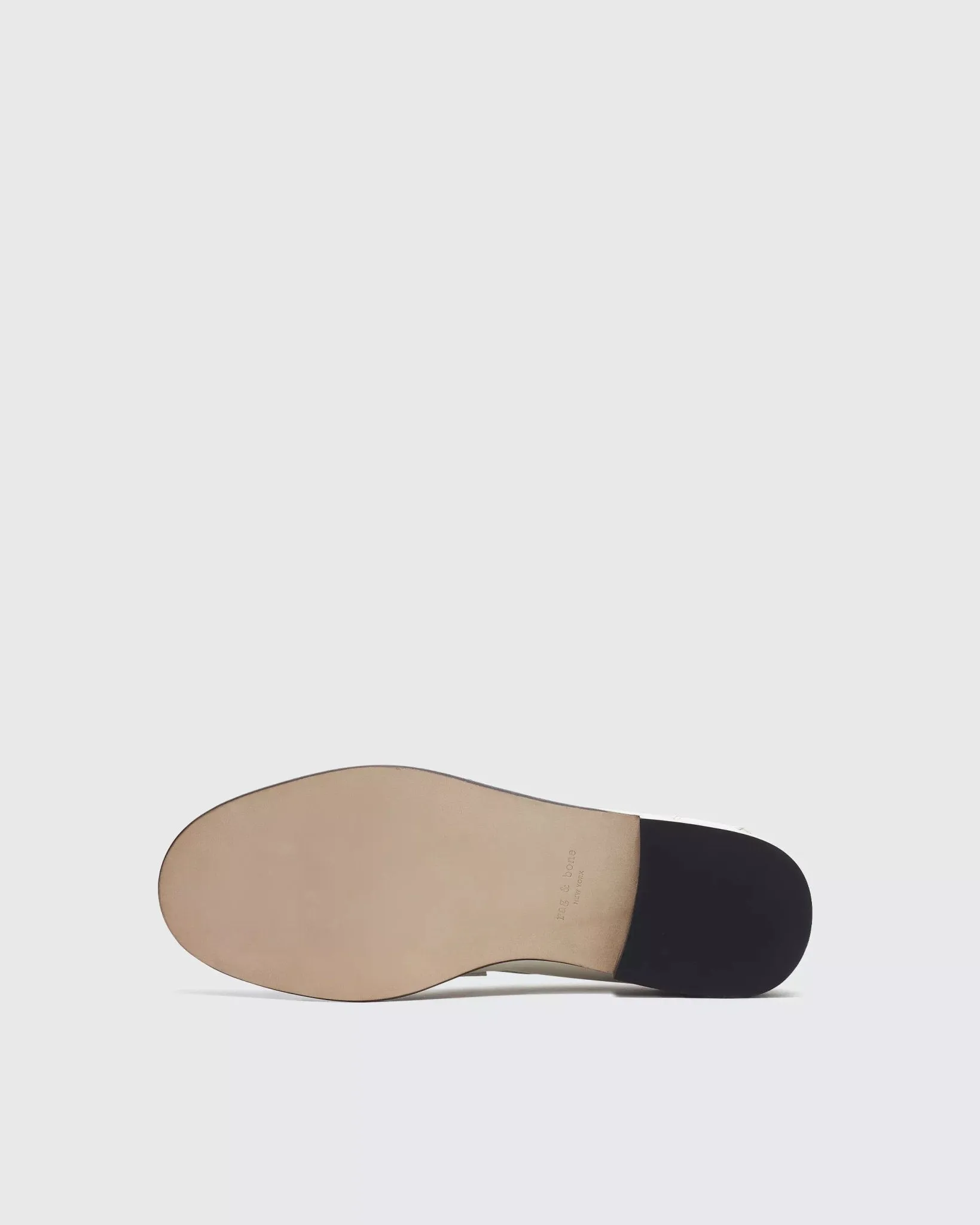 Carter Leather Loafer in Antique White