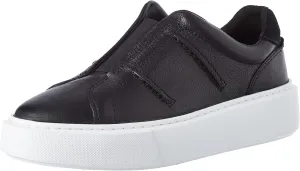 Clarks Women's Hero Lite Trainers, Black leather, 8 Women