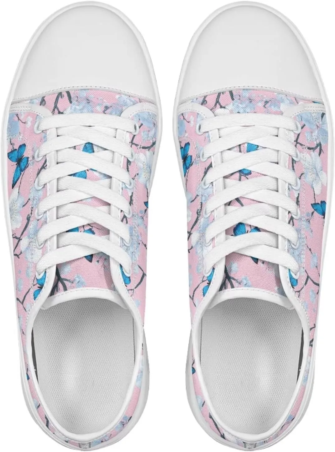 Classic Canvas Shoes Womens Platform Sneakers Low Top Lace Up Casual Tennis Athletic Shoe