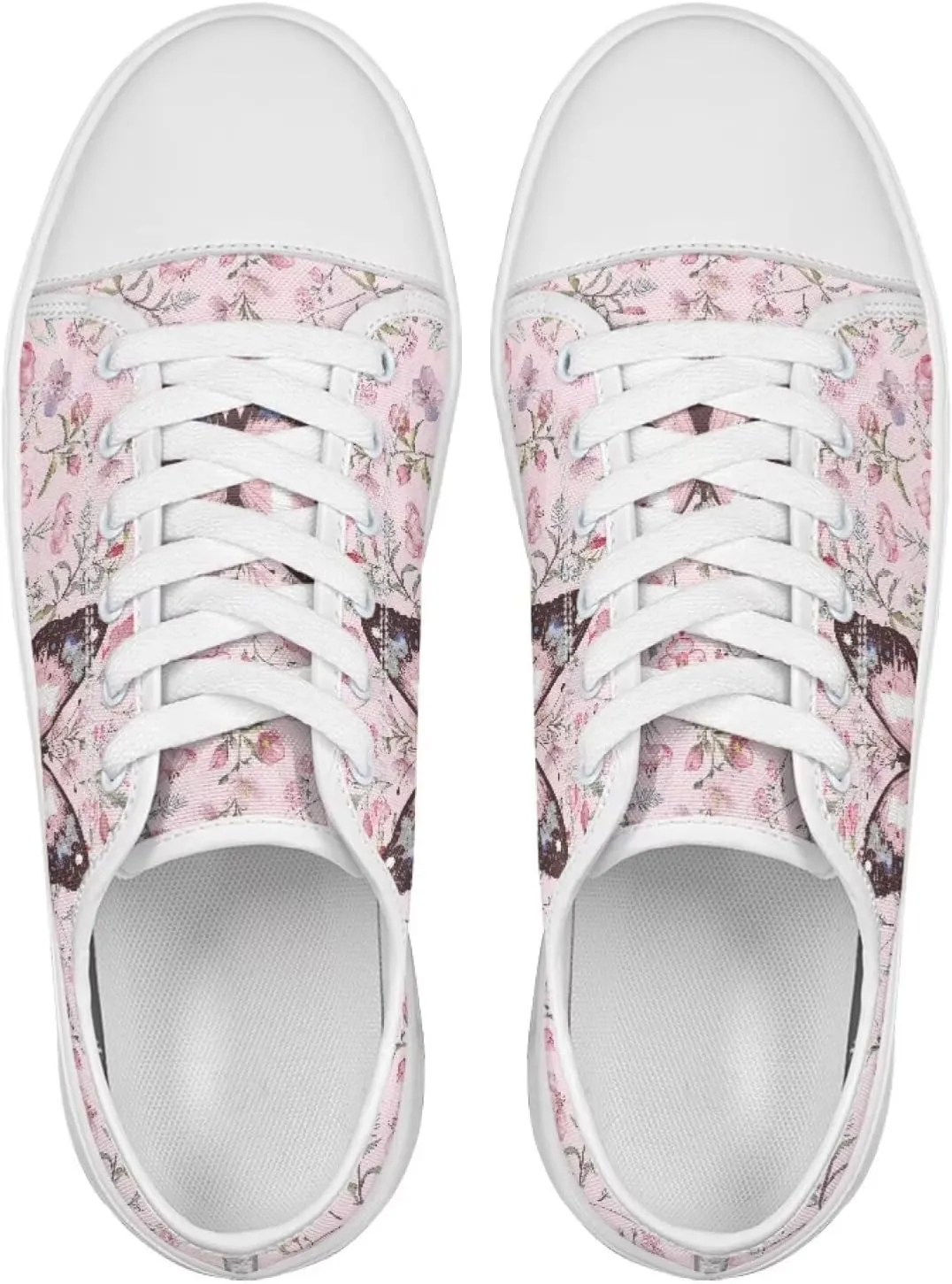 Classic Canvas Shoes Womens Platform Sneakers Low Top Lace Up Casual Tennis Athletic Shoe