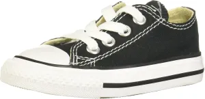 Converse Boy's Chuck Taylor All Star Low Top Shoe, Black, 2 M US Youth
