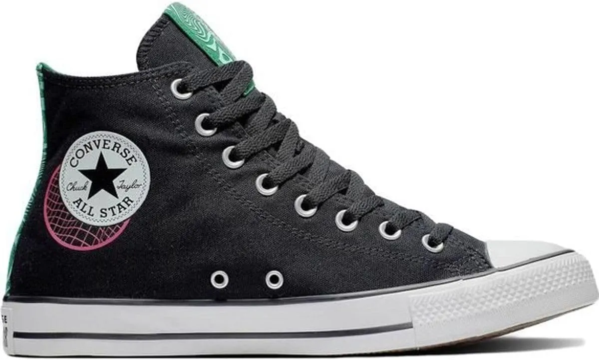 Converse Men's CTAS See Beyond Hi Top, Black/Green/Prime Pink, Size 5