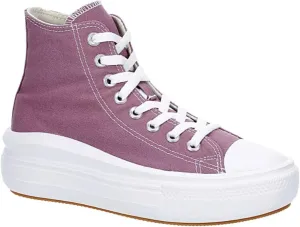 Converse Unisex Move High Canvas Sneaker - Lace up Closure Style - Dreamy Dahlia/White/Black 7.5