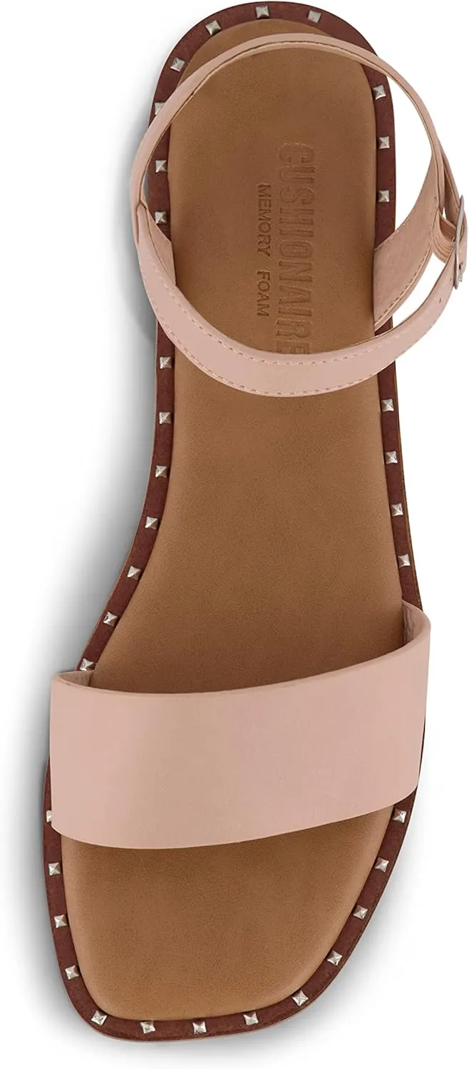 CUSHIONAIRE Women's Verona one band sandal  Memory Foam