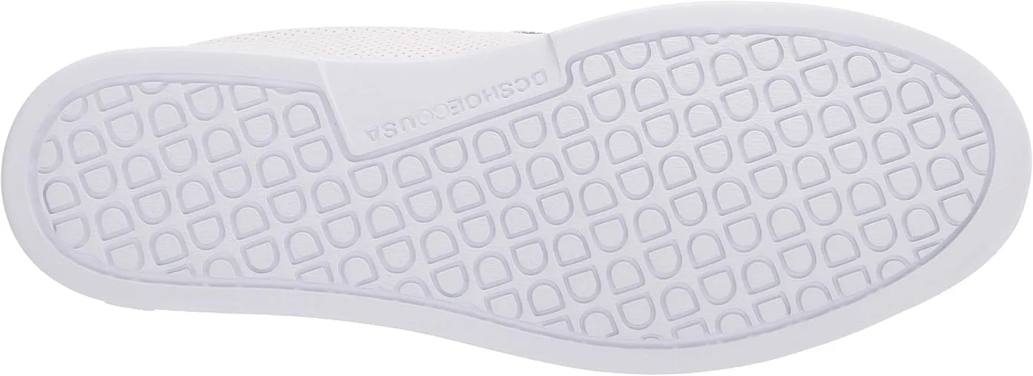DC Shoes Men's Villain Slip-On Shoes, White, Size 5 - Casual Sneakers for Skateboarders, Young Adults, Big Kid