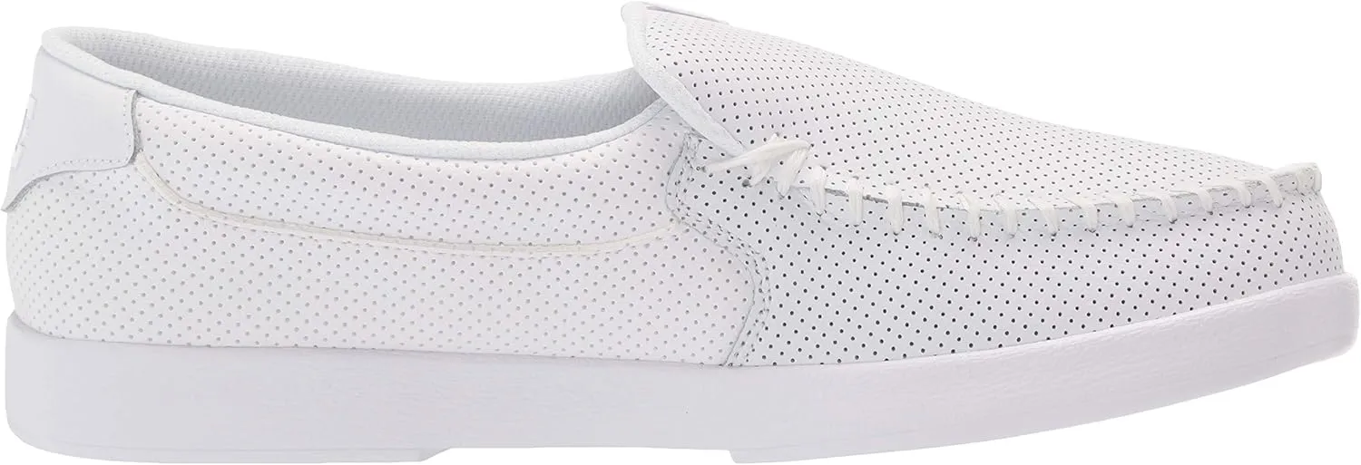 DC Shoes Men's Villain Slip-On Shoes, White, Size 5 - Casual Sneakers for Skateboarders, Young Adults, Big Kid