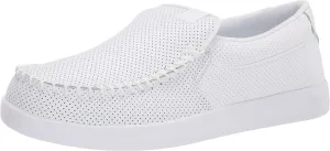 DC Shoes Men's Villain Slip-On Shoes, White, Size 5 - Casual Sneakers for Skateboarders, Young Adults, Big Kid