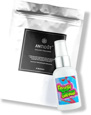 Deadstock Scented Shoe Deodorizer for Sneakerheads by ANTIDOT - Advanced Shoe Freshener Spray Collection | New Sneaker Smell Shoe Odor Neutralizing Formula (Fresh Since)