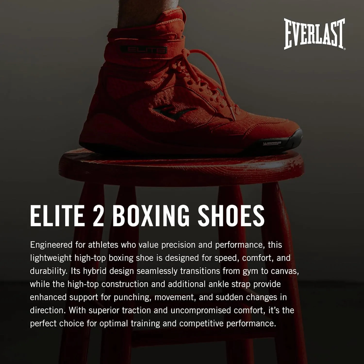 Everlast Elite V2 Boxing Shoes: Your Ultimate Training Companion for Excellence and Durability Boxing Shoes, Elite 2 Shoes, Training Footwear