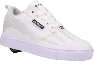 HEELYS Pro 20 Prints Wheeled Heel Shoe, White/Grey/Black, 8 US Unisex Big Kid