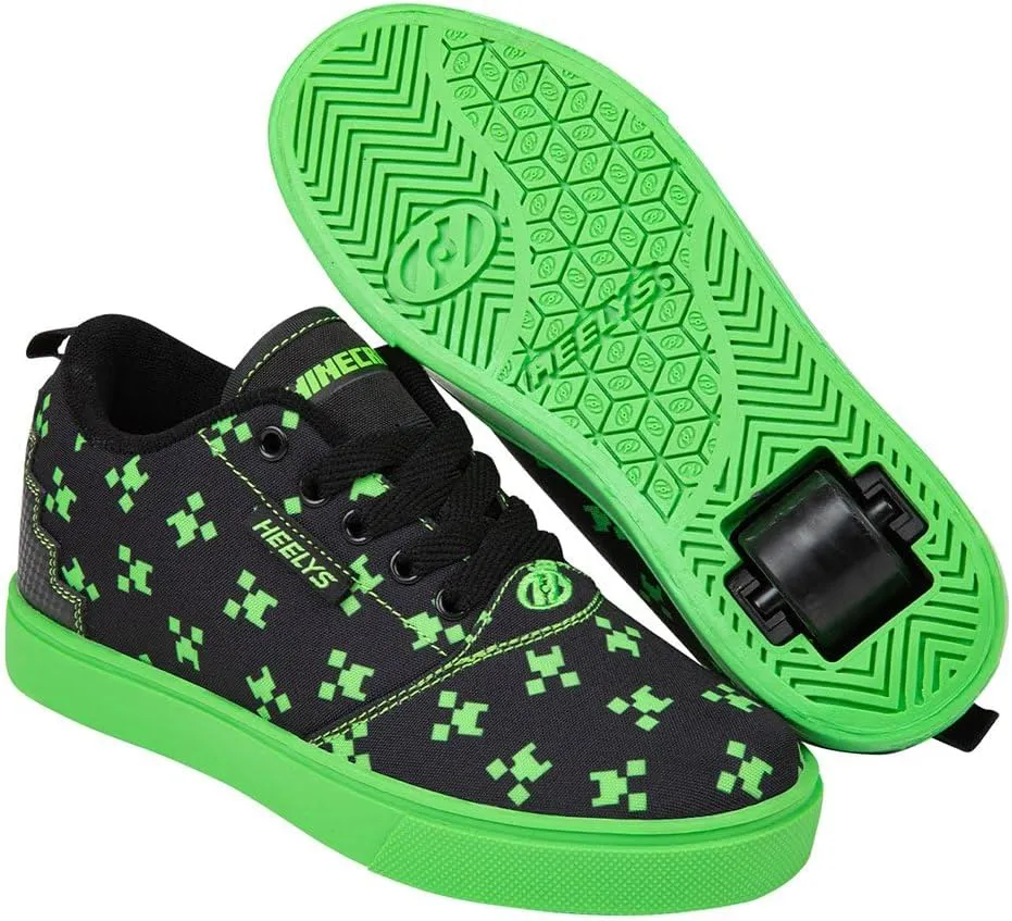 HEELYS Unisex-Child Pro 20 Minecraft (Little Big Kid/Adult) Wheeled Heel Shoe