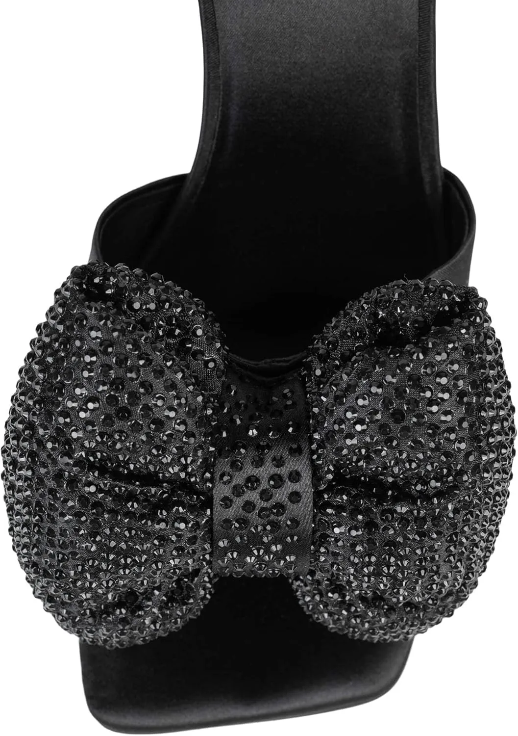 Jeffrey Campbell BOW-DOWN-J Heels Black Satin Gold