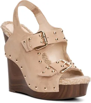 Jessica Simpson Tymina Women's Studded Leather Platform Wedge Sandals