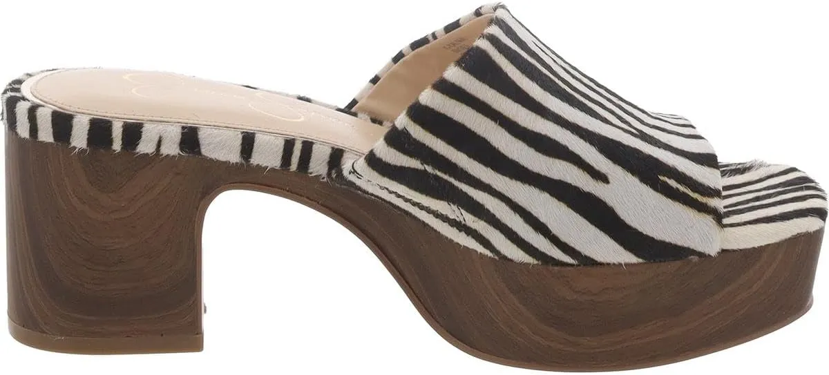 Jessica Simpson Womens Kalyani Slip On Open Toe Heels