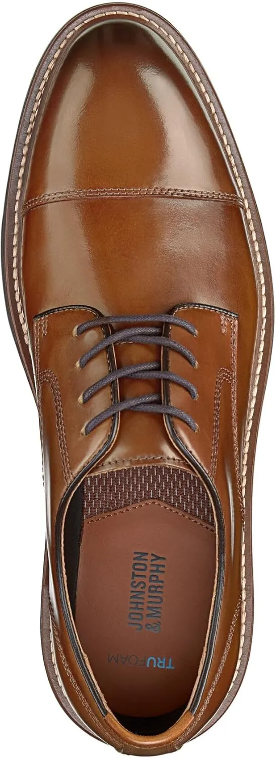 Johnston & Murphy Men's Upton Cap Toe Lace Up Dress Shoe