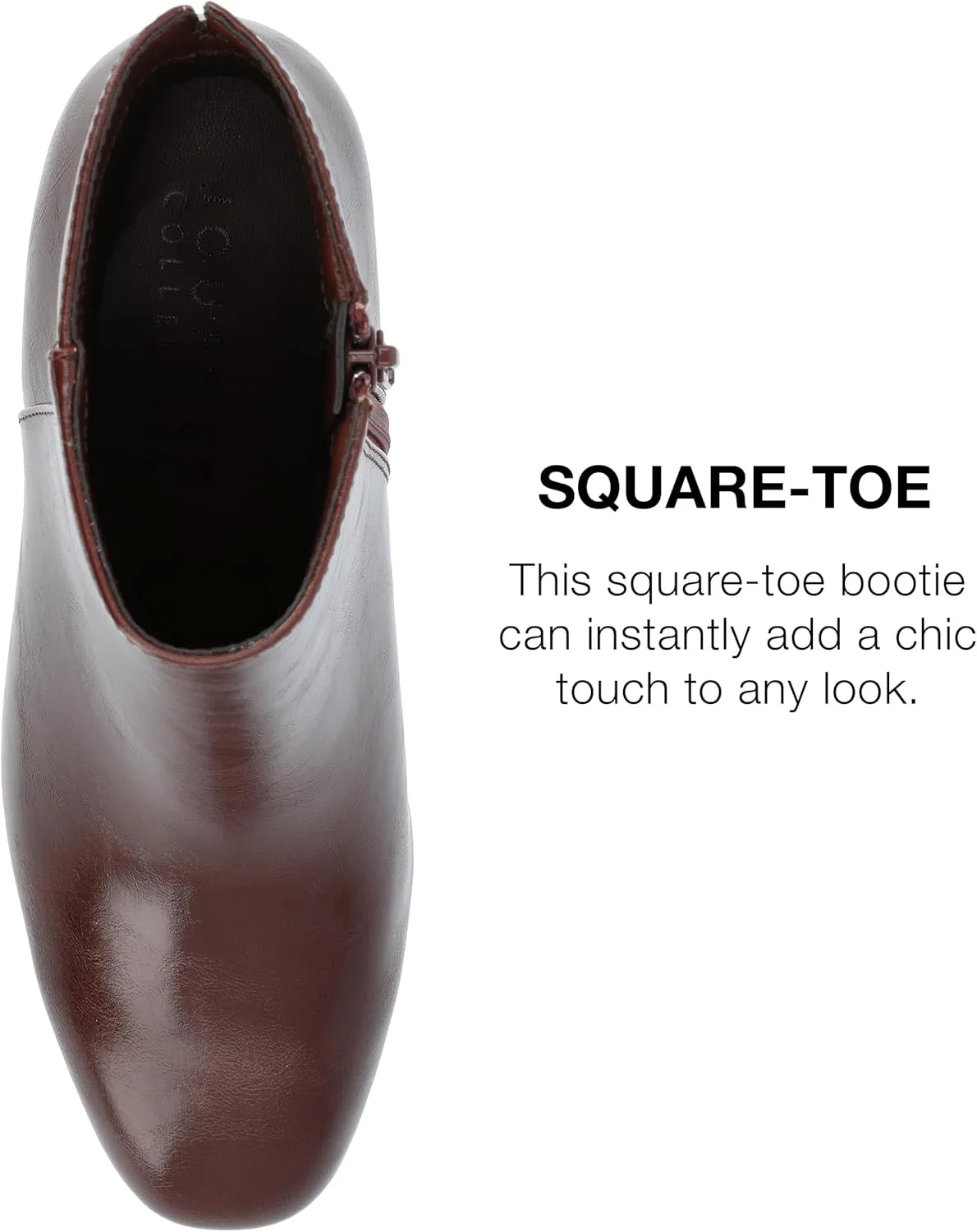 Journee Collection Womens ADRIA Faux Leather Ankle Boots