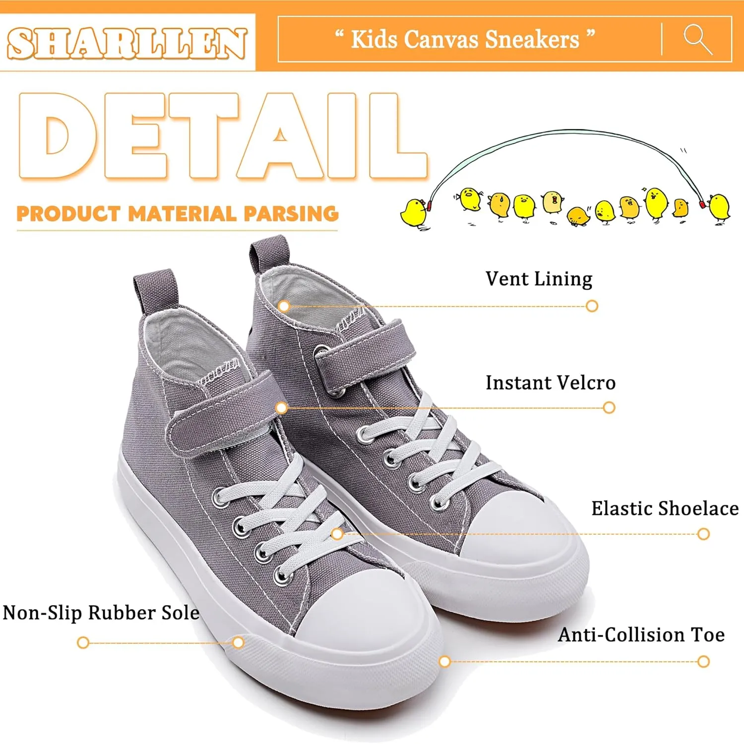Kids Canvas Sneakers for Boys Girls Lace-up Canvas Shoes Low Top Toddler Walking Shoes Casual Lightweight Adjustable Strap Big Kid Running Sneakers
