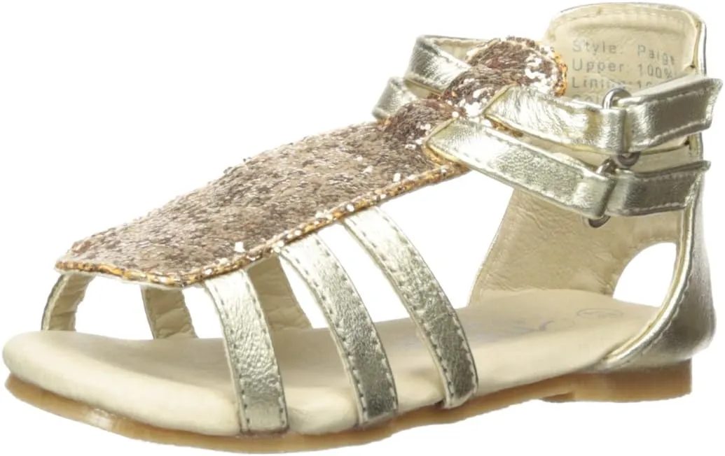 Kid's Paige Sandal, Gold, 27 M EU/9 M US Toddler