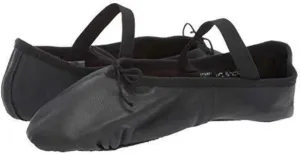 Leo Girls Ballet Russe Dance Shoe, Black, 12.5 Little Kid