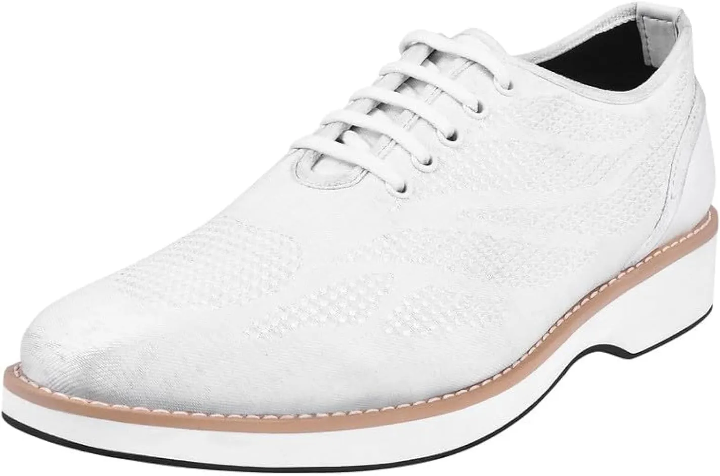LIBERTYZENO Mens Canvas Textile & Suede Leather Adults Lace Up Casual Shoes for Prom Graduation