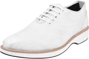 LIBERTYZENO Mens Canvas Textile & Suede Leather Adults Lace Up Casual Shoes for Prom Graduation