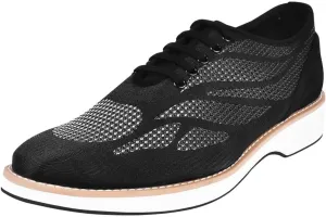LIBERTYZENO Mens Canvas Textile & Suede Leather Adults Lace Up Casual Shoes for Prom Graduation
