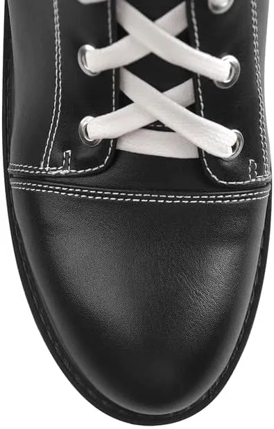 LISHAN Women's Platform Canvas High Heels