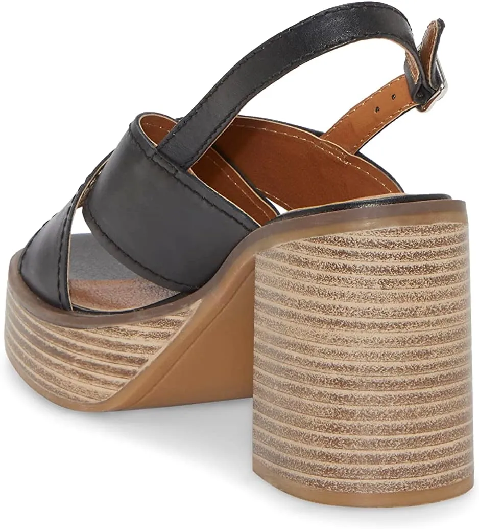 Lucky Brand Women's Delmie Backstrap High Heel Sandal Heeled