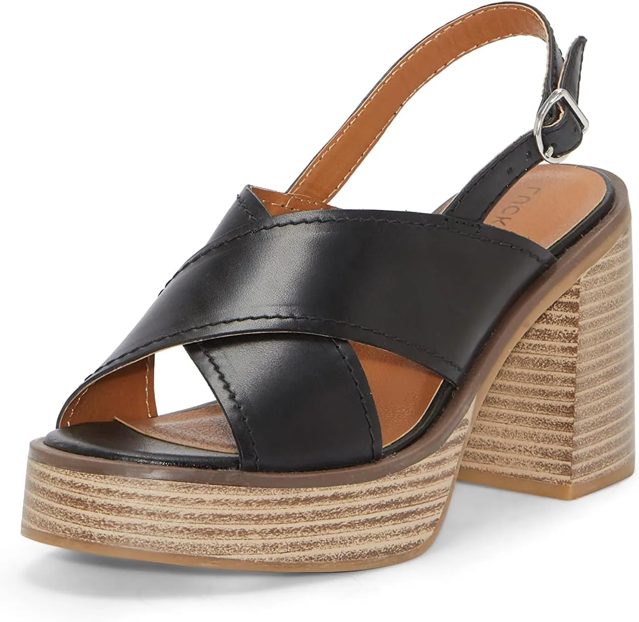 Lucky Brand Women's Delmie Backstrap High Heel Sandal Heeled