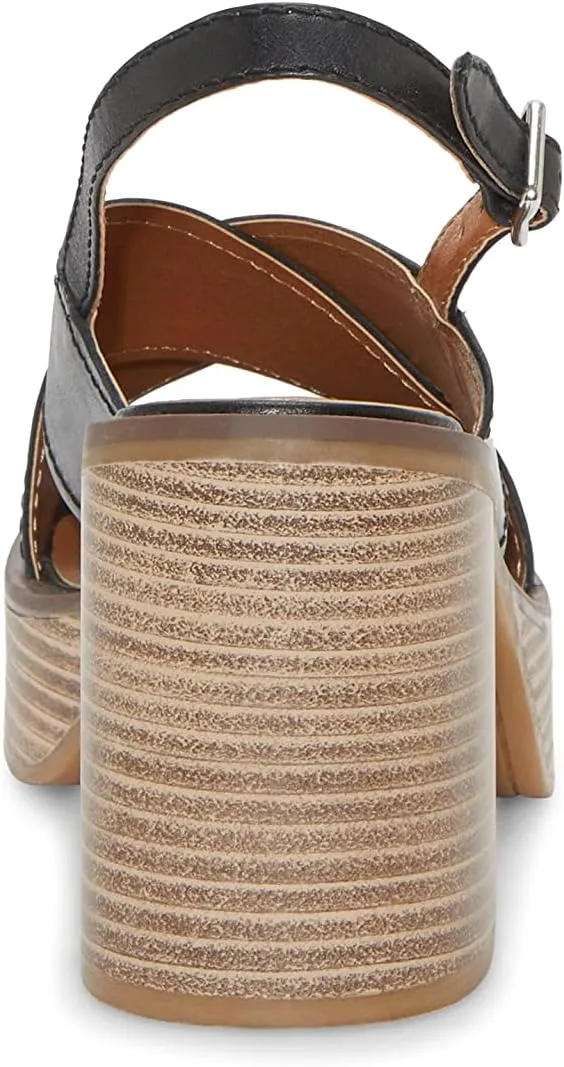 Lucky Brand Women's Delmie Backstrap High Heel Sandal Heeled