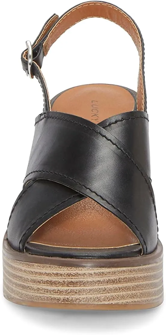 Lucky Brand Women's Delmie Backstrap High Heel Sandal Heeled