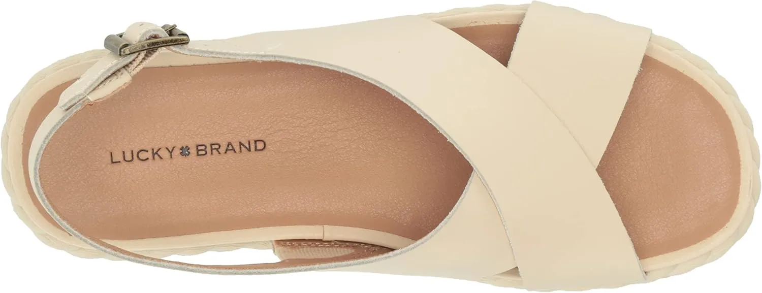Lucky Brand Women's Laythan Backstrap Platform Sandal Wedge