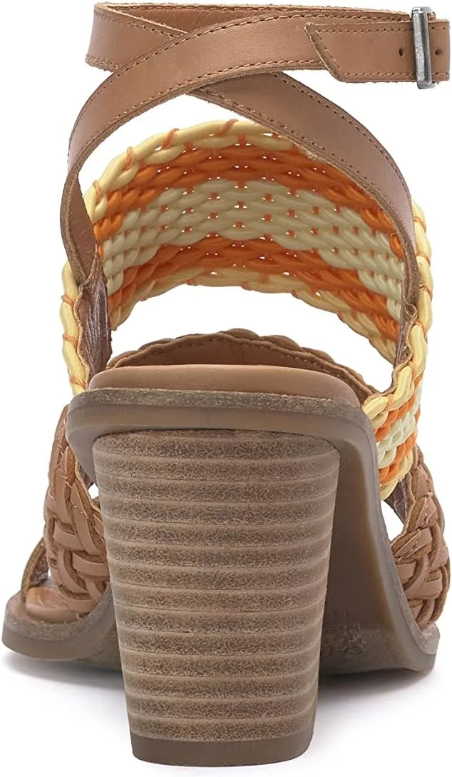 Lucky Brand Women's Lissie Braided High Heel Sandal Heeled