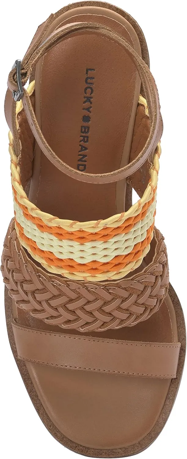 Lucky Brand Women's Lissie Braided High Heel Sandal Heeled
