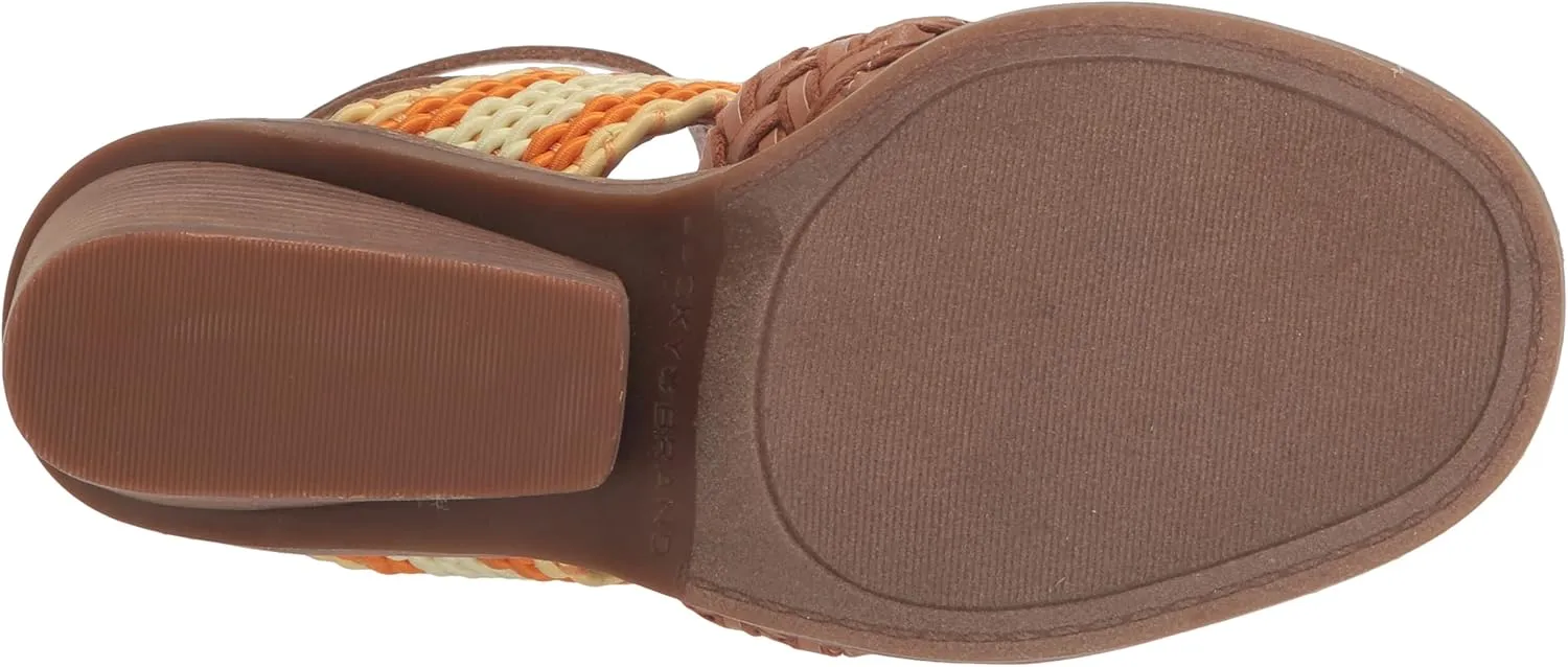 Lucky Brand Women's Lissie Braided High Heel Sandal Heeled