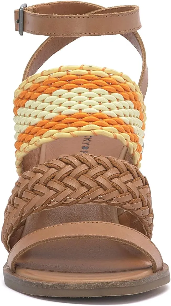 Lucky Brand Women's Lissie Braided High Heel Sandal Heeled