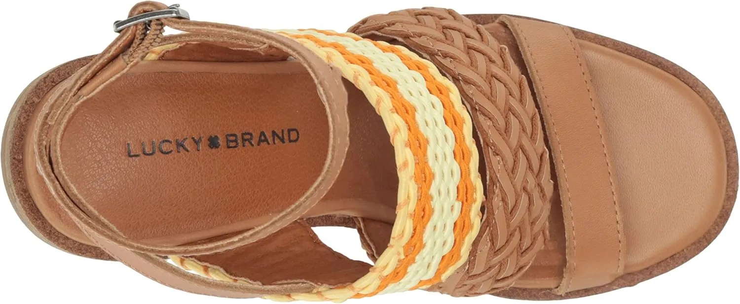 Lucky Brand Women's Lissie Braided High Heel Sandal Heeled