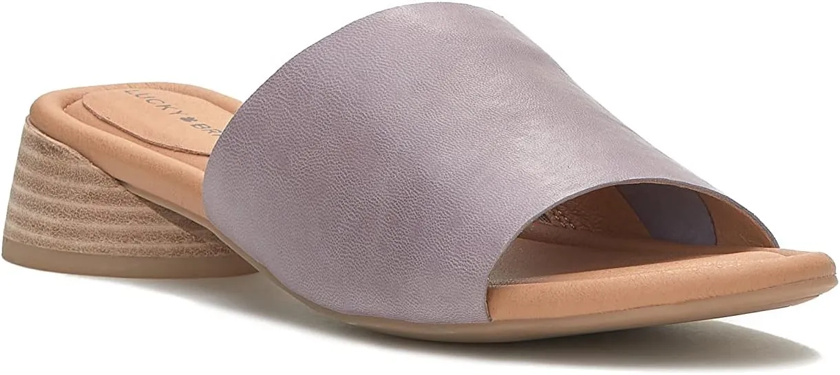Lucky Brand Women's Raffy Heeled Slide Sandal