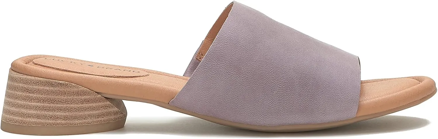 Lucky Brand Women's Raffy Heeled Slide Sandal